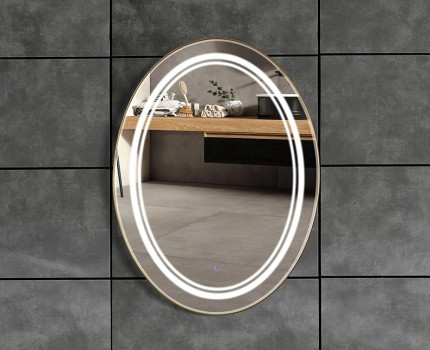 Зеркало в ванную с подсветкой Сессиль 70х90 см