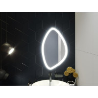 Овальное зеркало в ванну с подсветкой Васто 70х100 см