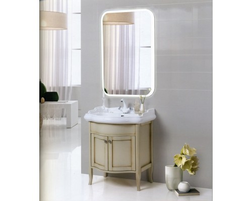 Зеркало в ванную комнату с подсветкой Оливия